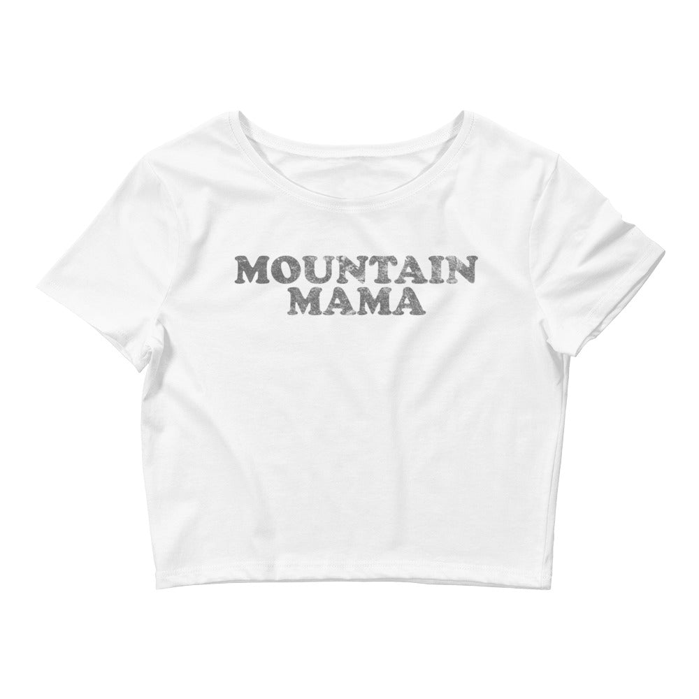 Mountain Mama Black or White Crop Top